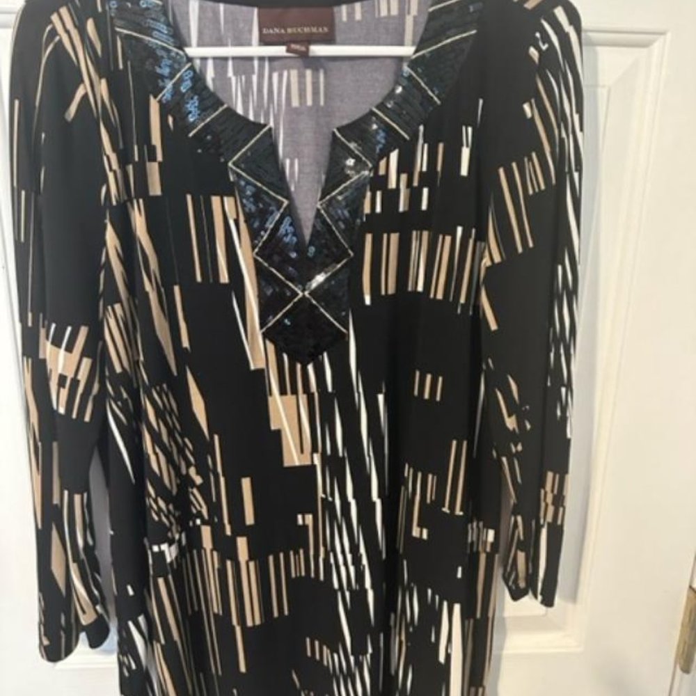 Dress shirt with beaded detail